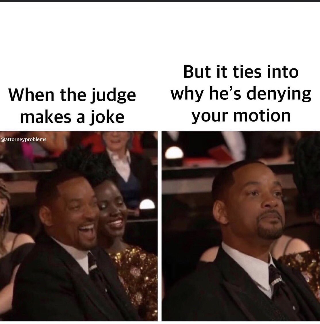 CourtReporterFL's tweet photo. 🤣🤣 #willsmithchrisrock #lawhumor https://t.co/6XxdbXYxeD