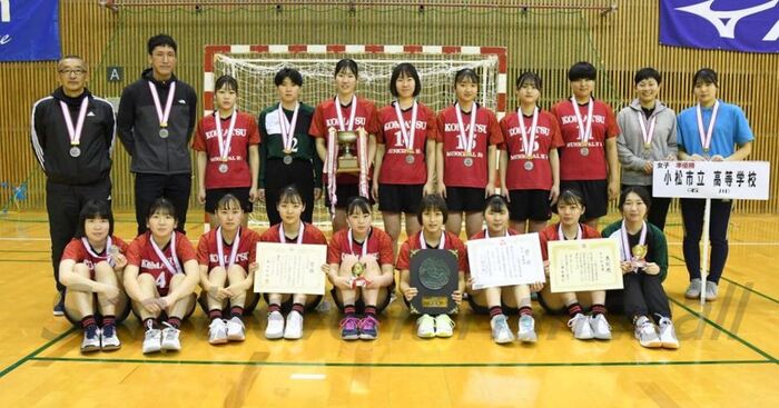 spoeve_handball's tweet photo. 【 #高校センバツ 最終結果】
・女子
優勝：洛北（京都）
準優勝：小松市立（石川）
３位：高岡向陵（富山）、大同大大同（愛知）

#handballjp #ハンドボール https://t.co/fA5bVosial