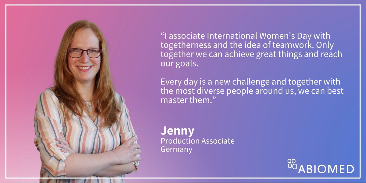 RT @Abiomed: For our next #WomensHistoryMonth spotlight, join us in recognizing Jenny, Production Associate. https://t.co/kBB6O8m140