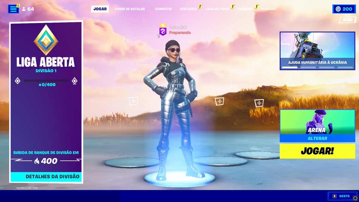 Vou pegar top 1 arena esse ano, pode anotar