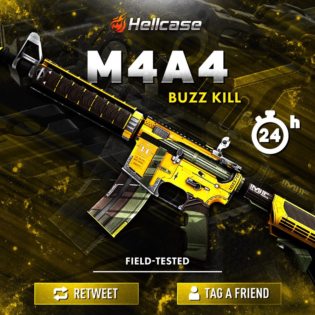 hellcase's tweet photo. 👇 Tag The Best Friend &amp; Like
🚀 Follow us
🔥 Retweet this post
😎 The last winner was @Dk_Domas 

#hellcase #csgo #csgoskin #csgoskins #csgoskinsgiveaway #csgocases #csgocase #hellcasegiveaway #csgoskinsfree #csgoskinsgiveaway https://t.co/oF1OFmmvox