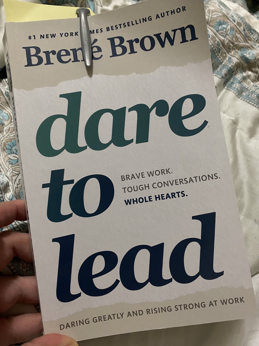 #Daretolead Book club session 1 ✅

So grateful to be diving into this topic with dear frolleagues (colleagues who are friends!) 

“Our ability to be daring leaders will never be greater than our capacity for vulnerability” 

#edlead #engageHKIS #isedcoach #leadership