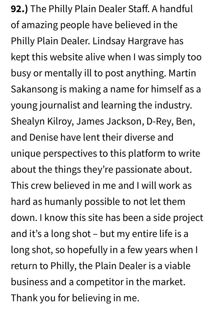 Philly Plain Dealer tweet media