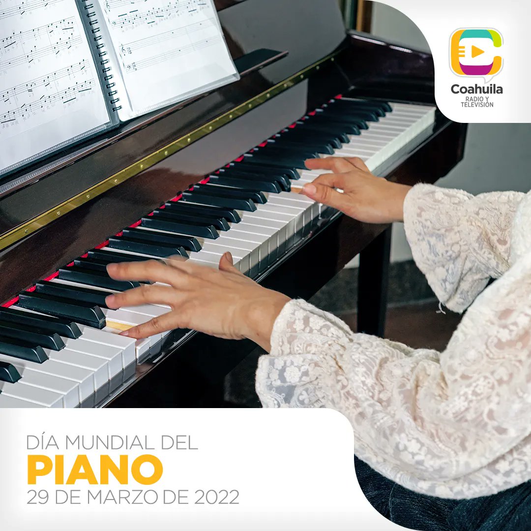 29 de Marzo⠀de 2022
El Día Mundial del Piano 
🎵 🎶  🎼 🎹

📻🎙️⠀⠀⠀⠀⠀
💻 coahuilartv.com.mx⠀⠀⠀⠀⠀
📺 Canal 17.1⠀⠀⠀
📱 WhatsApp en Cabina wa.me/528445303060