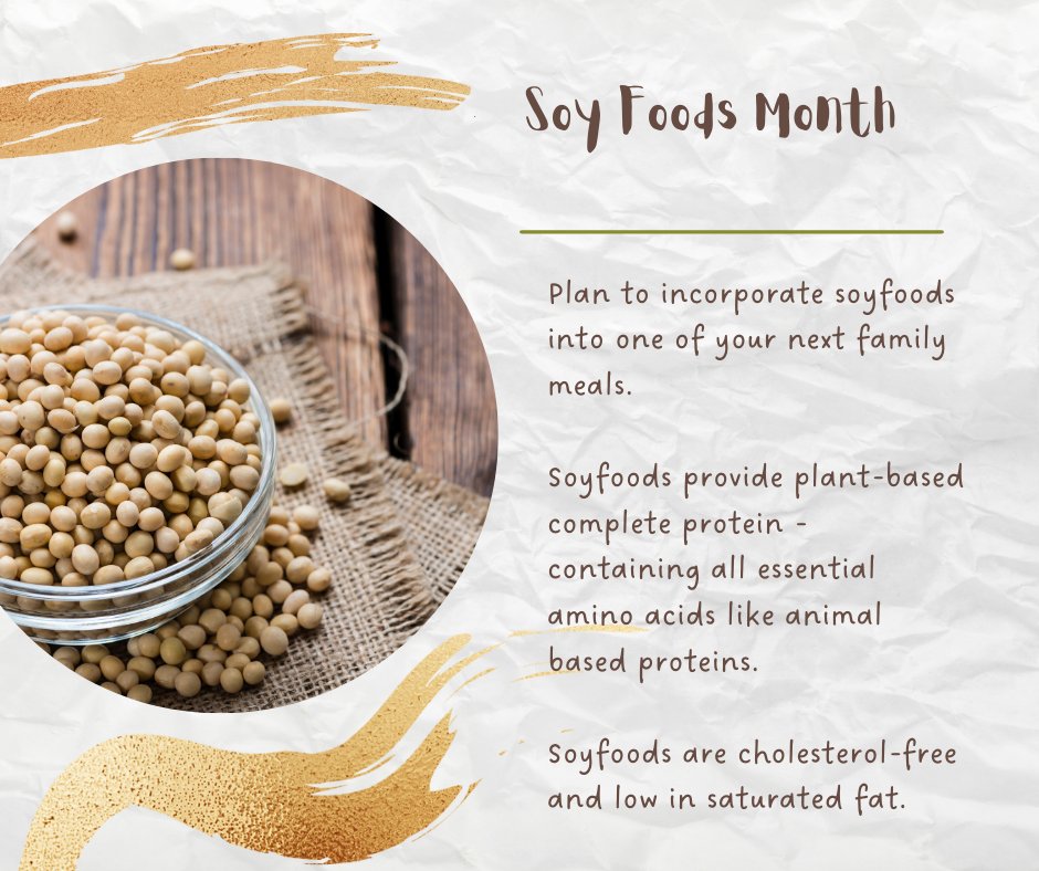 AgingNutrition on Twitter "It is Soy Foods Month! Do you eat soyfood products? Learn more