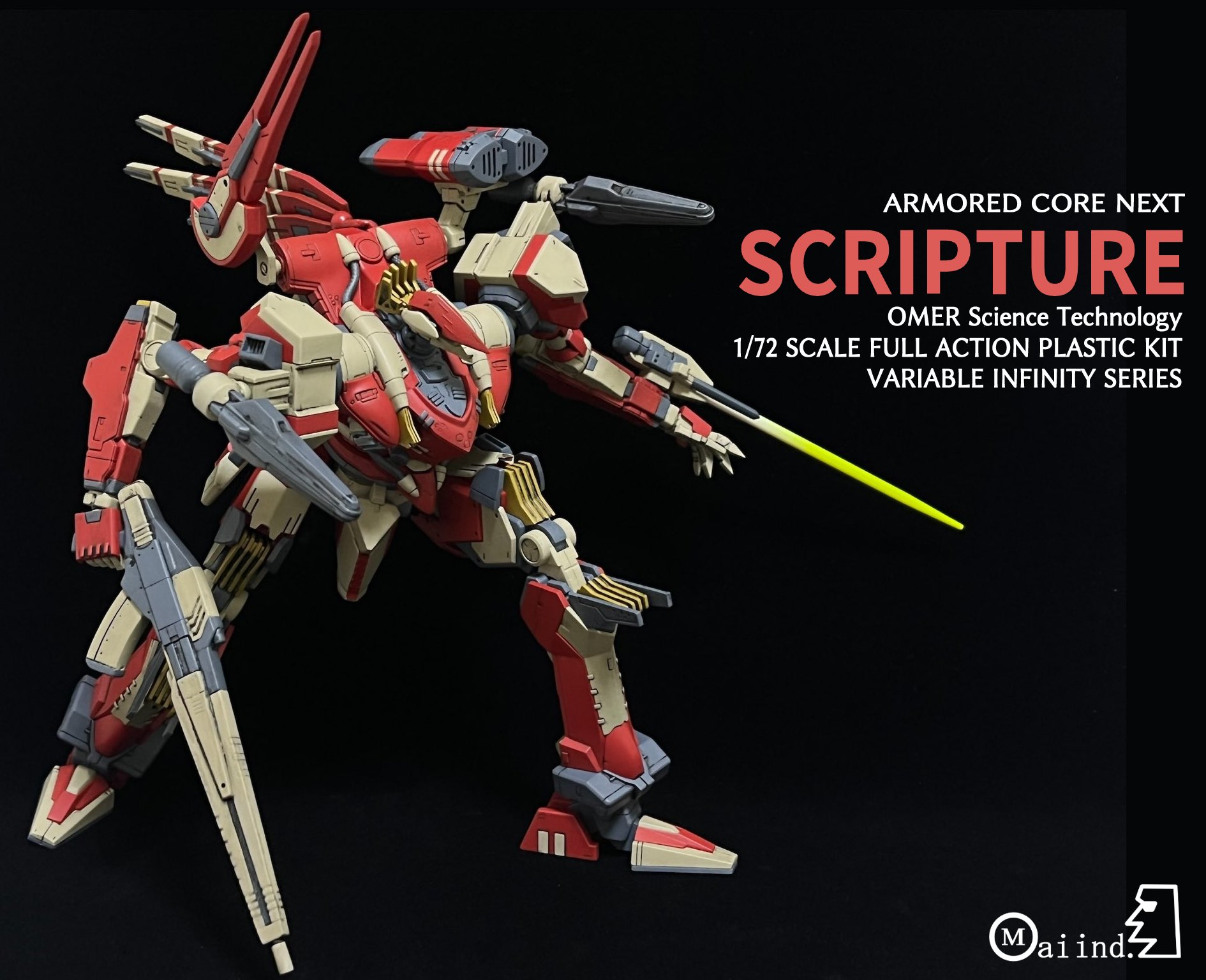 Moai Ex 今月作ったプラモ晒そうぜ アーマードコア 今月はアーマード コアからオリジナルネクストacを2機製作しました 緑のカーベイシャスが曲線美 オレンジのスクリプチュアがシンプルさをイメージして製作してます 2機とも実際にゲームで組ん