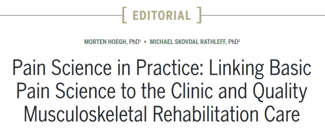 JOSPT's tweet photo. SHARE YOUR experience as we discuss Pain Science in Practice

Follow and use #JOSPTScienceInPractice to connect with others in the @JOSPT community

Read more about our plans 👉 https://t.co/73wNFtlFWA

#yourJOSPT @MH_DK @MichaelRathleff https://t.co/RKU9eiaYao