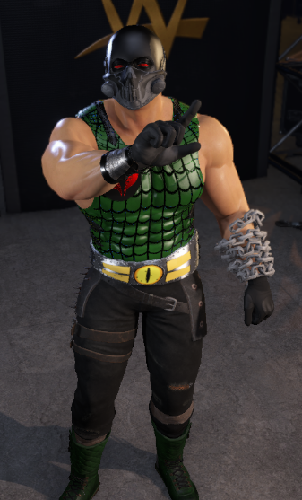DanDopest's tweet photo. Improved the Croc Master #wwe2k22 #gijoe #customwrestler #CAwx https://t.co/eN7CZHlLmx