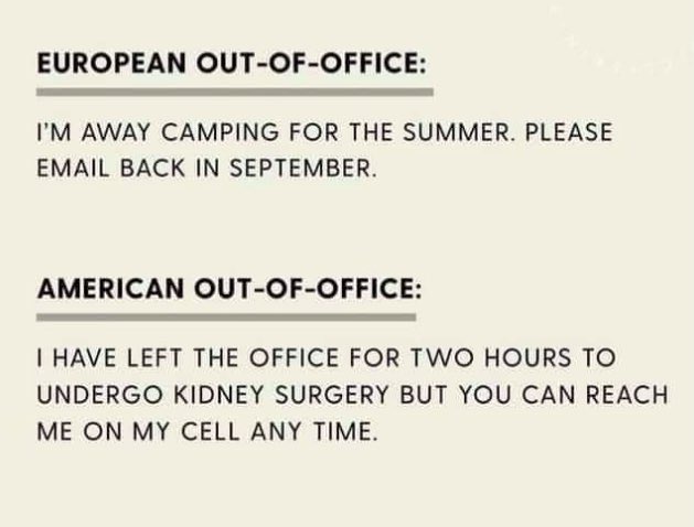 The American Way of work … ht to Marcia Call for sharing