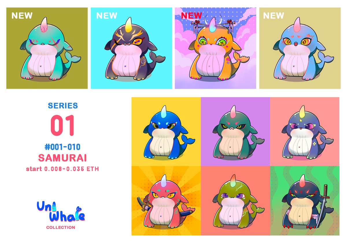 🪐🐳 "UNIWHALE Universe" on <a href="/opensea/">OpenSea</a>
 
1st  : SAMURAI's island🗻[2/2]
No. #001 - #010 
EPIC - ??  10/11

Let's save the cosmos together!!💫✨

💥Check it out❗️
opensea.io/collection/uni…

#NFTCommunity #nftcollector #NFTTHAILAND  #NFTMarketplace #NFTcollections #NFTs #Uniwhale