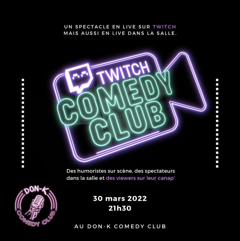 ShadeCorp_'s tweet photo. C’est la ligne droite on est a J-1 du lancement de la 1ere édition du #TwitchComedyClub !💪sur @TwitchFR. 

Rendez-vous le mercredi 30/03 à 21h30 avec @leopold_artiste et d’autres copains !😍

De chez vous 👉https://t.co/Pi3nc0ILCn
Sur place👉 https://t.co/MLMTovKvvX https://t.co/1ZBV9UGyly