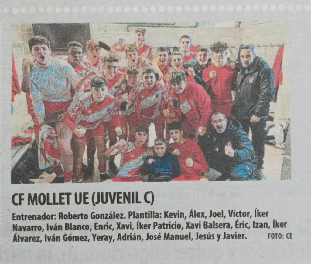 CFMolletUE's tweet photo. 🙌🏼 El nostre Juvenil C protagonista avui al @mundodeportivo!! 

Comptem els seus partits per victòries i posen la directa cap a Juvenil Primera Divisió. 🔴⚪

La nostra pedrera funciona.💪🏼 #molletisdifferent https://t.co/e8NL6EpuAS