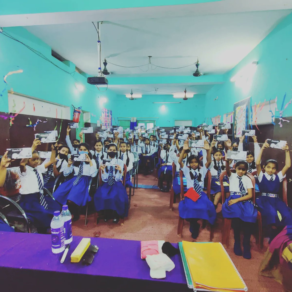 Sabla2020's tweet photo. 2nd session on MHM for adolescent girls.They were also given biodegradable sanitary napkins post the session.#sumarth #SABLA 
#thepadproject #periods🩸
#humnahichupayenge @smritiirani @narendramodi @PMOIndia https://t.co/p5Zrpc8lge