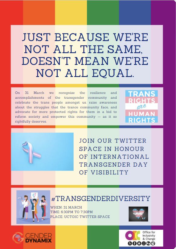 Discussion: It is clear that we need to create systems of support for Transgender persons. What do those systems look like in the South African context?