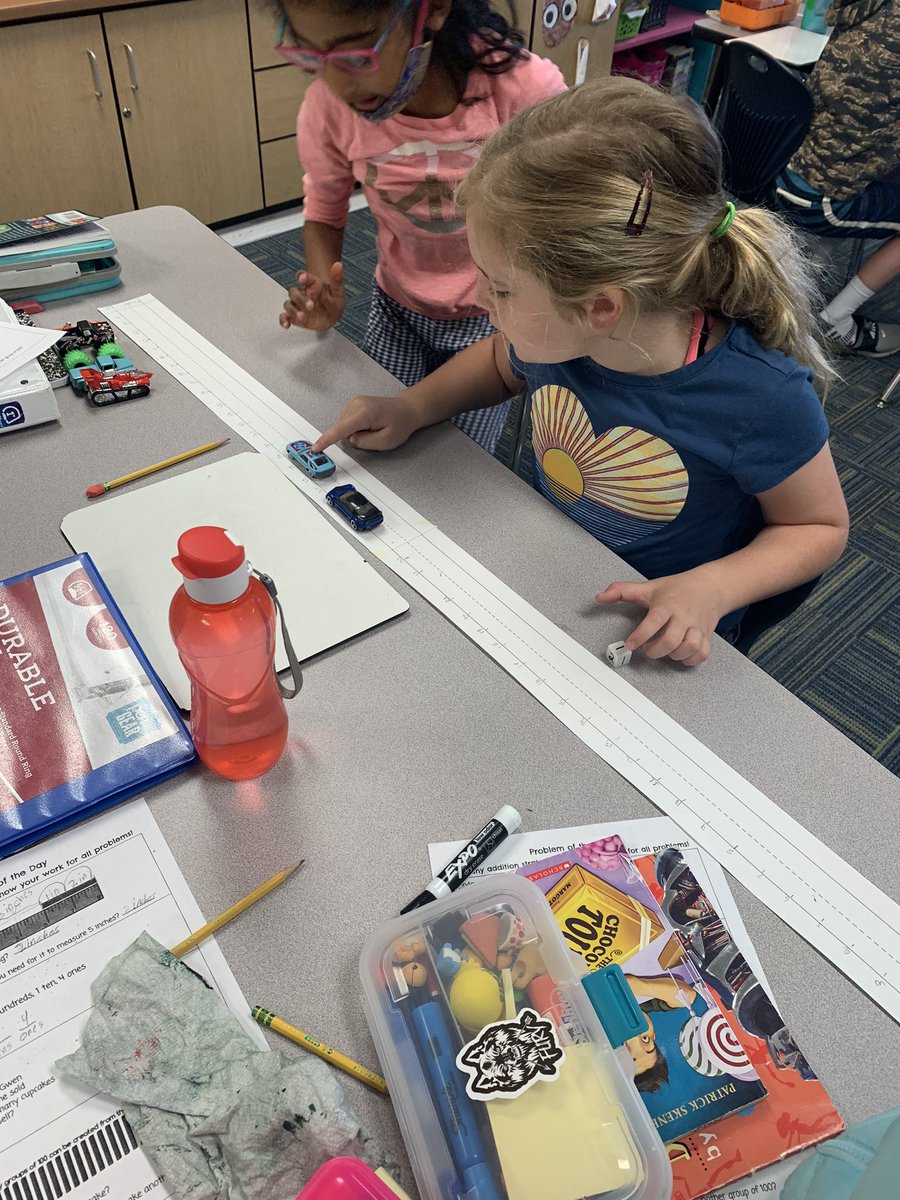 livelaughteach8's tweet photo. Had so much fun using cars and raceways to gather data to make a line plot!  Then we had fun playing race to the finish against each other!  #measurementisfun @tegacaytitans @TCESLeadTeacher https://t.co/bj3kG8WR6U