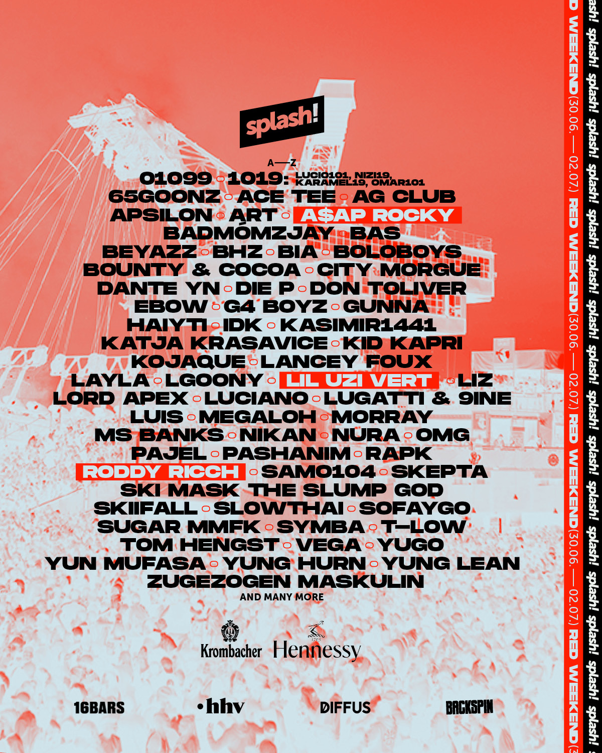 splashfestival on Twitter "🔴 splash! 2022 RedWeekend Final LineUp just dropped 🔴 Den Link zu