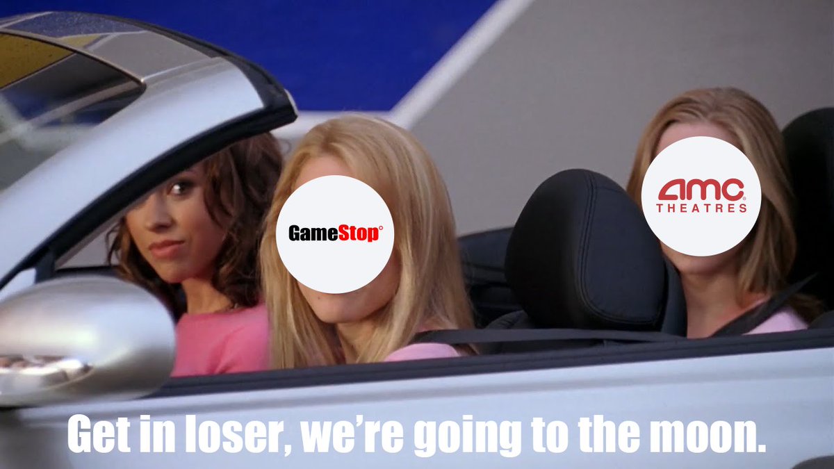 Bitpanda_global's tweet photo. How far do you think the @GameStop and @AMCTheatres rally can go this time around?

Quote this tweet with your guess for a chance to win €500 in both $GME and $AMC. https://t.co/khMEp8rcMD