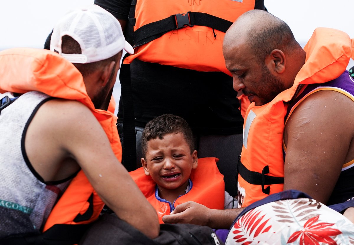 ajplus's tweet photo. At least 261 migrants and asylum seekers died or went missing crossing the Mediterranean in 2022.

The total figure is 22,788 since 2014.

The EU has:
▪️ scaled back rescues
▪️ criminalized NGO rescues
▪️ funded Libya's coast guard, linked to abuse, sexual violence, forced labor https://t.co/UQAsiFquox