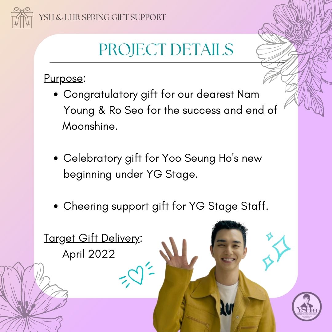 phyooseungho's tweet photo. [Gift Project]✨
It’s time to show #YooSeungHo &amp; #LeeHyeri our love &amp; gratitude after receiving from them the BEST sageuk drama, #Moonshine!🌸🌙 

Check details 👇

DONATE HERE: https://t.co/8BgsQUcTAF

#꽃피면달생각하고 #꽃달 #유승호 #혜리 #Hyeri #혜리 #俞承豪 #ユスンホ #YGSTAGE https://t.co/7XB95B7gpC