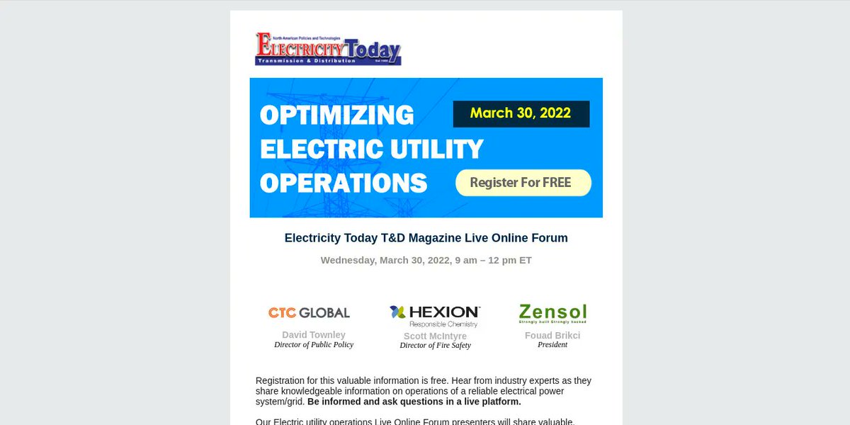 Final Opportunity to Register for Free.  Takes place tomorrow March 30th at 9:00 AM.
buff.ly/3ulthJI