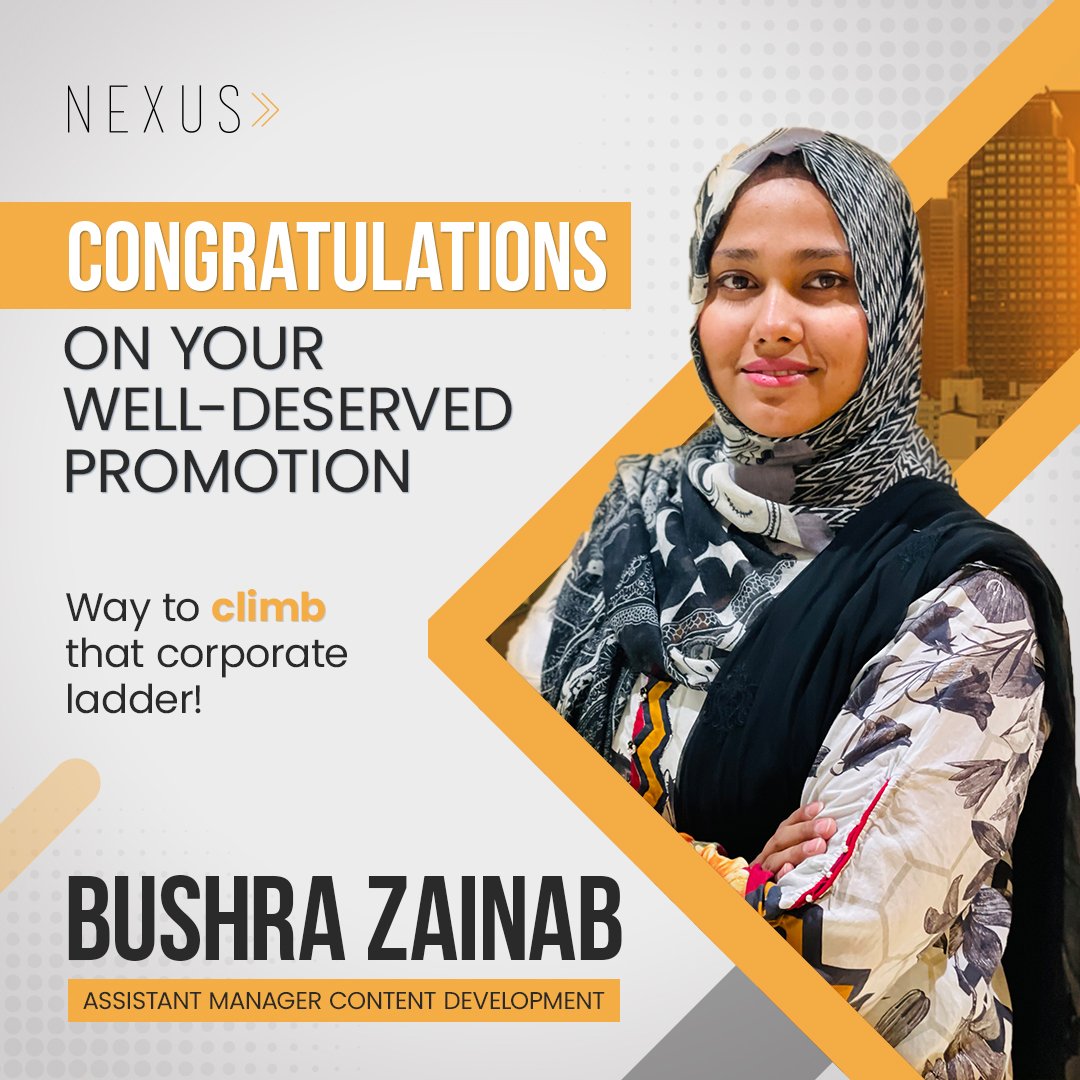 nexuscorp_ltd's tweet photo. We want to congratulate every one of you. You worked hard, and it has now paid off! Congratulations to all of you on your new job roles. We believe you will keep up with the excellent work and continue to achieve success at Nexus.

#Nexuslife #Nexusfamily #Nexuscorporation https://t.co/IsL6Uzr7mN