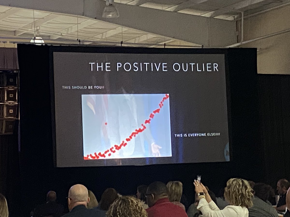 Dr.Marcus Belin reminding @MOASSP to “Be a Positive Oulier” #MOSC22.