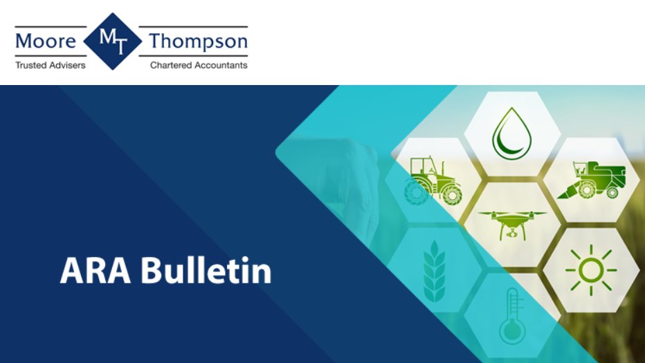 This month's <a href="/moorethompson/">Thompson Moore</a> #ARABulletin is now live!

Featuring the new #funding offered to farmers affected by storms, why farmers are criticising the Government’s “contradictory” agricultural policies, and more.

Read now at bit.ly/3qIHnDO

#AgricultureNews
