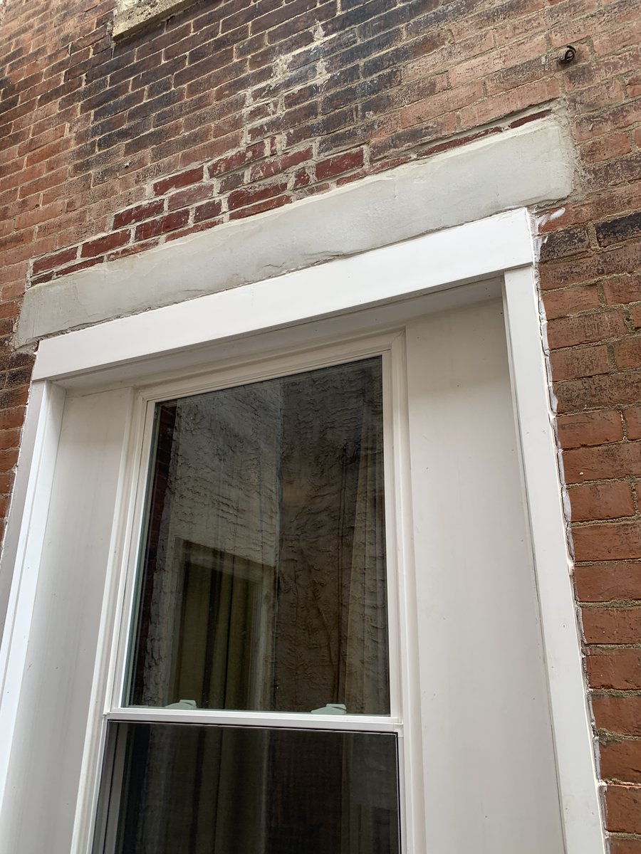 HabitatPhilly's tweet photo. Check out this fresh new lintel and window, which are critical to the safety and structure of this veteran’s home. Another veteran repair completed thanks to @HomeDepotFound #veteransbuild #repaircorps #TeamDepot. https://t.co/7JtTVvRJfA
