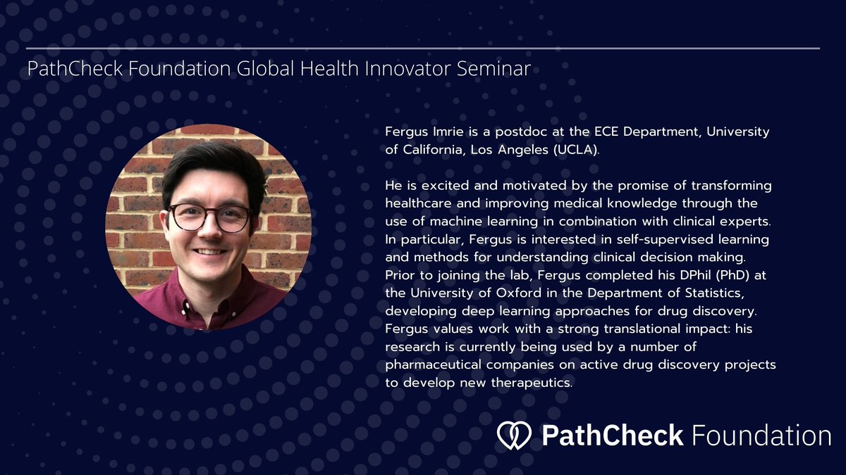 PathcheckR's tweet photo. Join us tomorrow at 11 AM EST to listen to @fergus_imrie talk about "Self-supervised learning for omics"!

Zoom: https://t.co/QoLa2s1wN5

CC: @rohanalchemist @officialKrishD @graham_dodge @raskarmit @hood_medicine @resneenah @MihaelaVDS @BLoMonaco @mmoralescortes @suesfeldman https://t.co/f52dCeUdFZ