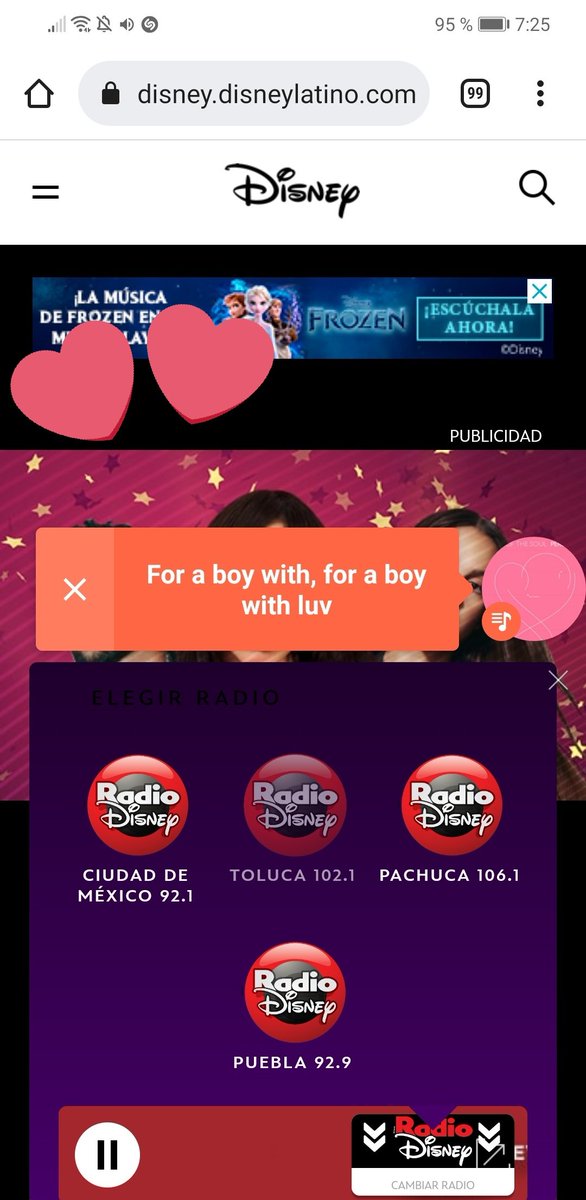 vtminjin's tweet photo. Muchas gracias por el hermoso despertador Ayito, te quiero un montón y que hermosa manera de empezar el día que escuchando a la soty #BoyWithLuv de @BTS_twt 💜 en @RadioDisneyMX
Toluca con la hermosisima @allisonmonroy. Saludos✨

@BangtanRDMX https://t.co/h2q4dLvZcB