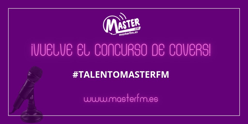 masterfm_es's tweet photo. ¡Volvemos con el concurso de covers! Tendréis todo el mes de Abril para participar. Os iremos contando más durante esta semana... #masterfm #talentomasterfm #radio #concurso https://t.co/Otj0e8DAXK