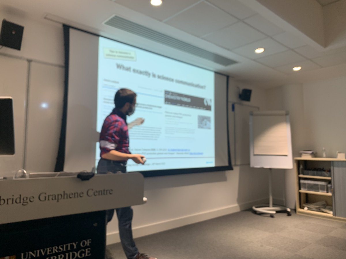 Thank you <a href="/gomobel/">Fer 🚀</a> for the super informative presentation on Science Communication for our members <a href="/NanoEngCam/">NanoEngineeing@Cam</a> today!