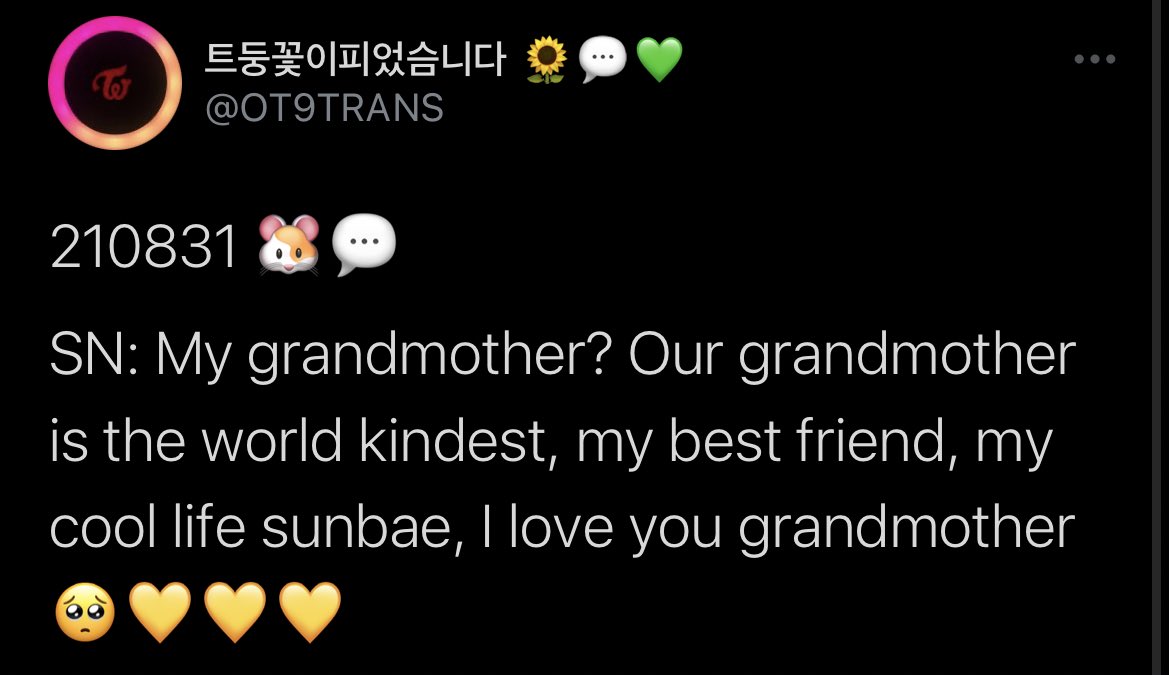RT @sanadorabel: the day we get a pic of sana and her grandmother is the day i…. d!e https://t.co/UoJzZZCrao