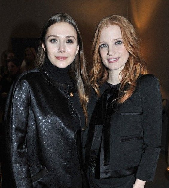 wandasolsen's tweet photo. Elizabeth Olsen and Jessica Chastain https://t.co/wgXkcvEiaK