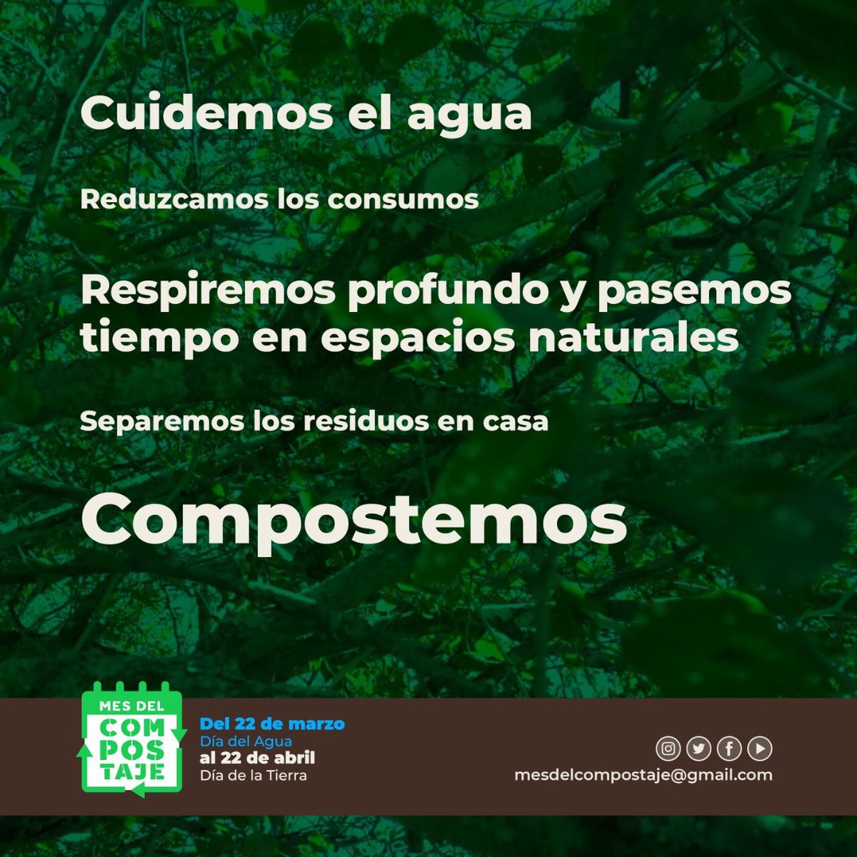 mesdelcompost's tweet photo. ♻️Necesitamos transformar nuestra forma de habitar este planeta, de ciclos completos, de estaciones, de movimiento. 

🌎Ser en el Planeta, con el Planeta, desde nuestros cuerpos. Somos orgánicos. Cuidemos lo que nos posibilita la vida.

#MesDelCompostaje 
#Compostamos
#YoComposto https://t.co/5d9Uwga5La
