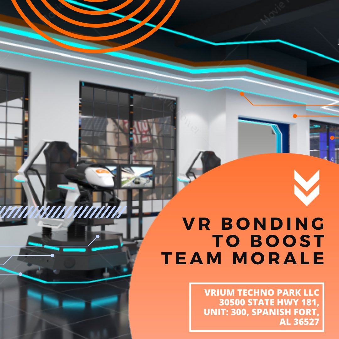 vriumtechnopark's tweet photo. Looking to boost your team's #morale? Then a unique #VR company experience is what you need!
Bond over team #virtualrides! Come on over to #VRiumTechnoPark!
Find us at VRium Techno Park LLC, 30500 State Hwy. 181, Unit: 300, Spanish Fort, AL 36527.
Coming this summer!
#AR https://t.co/QRuHdUAiR9