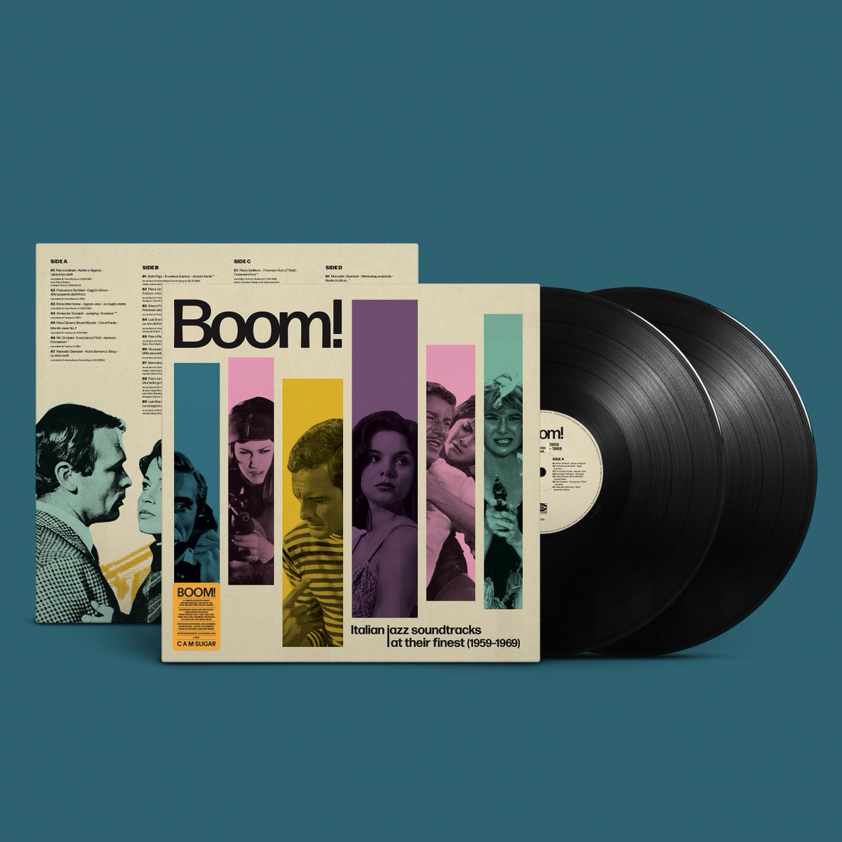 camsugarmusic's tweet photo. 🎺"BOOM! Italian Jazz Soundtracks At Their Finest (1959-1969)". Exploring the bond between jazz and Italian cinema feat. Piero Umiliani, Ennio Morricone, Piero Piccioni, Enrico Rava, Chet Baker and many more! Out 29 April via https://t.co/oK0WXEACYH

Distributed by @DeccaRecords https://t.co/7VIyvsWQRl