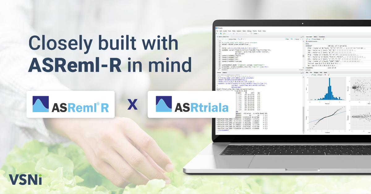 vsni's tweet photo. What makes #ASReml-R and #ASRtriala a great combination?
Robust integration improves performance and reduces the risk of error. ASRtriala helps users run ASReml models by using simpler code, making ASReml-R even easier to use.
Free to download at
https://t.co/YtJ3bkmjMJ https://t.co/zp274Ak3t1