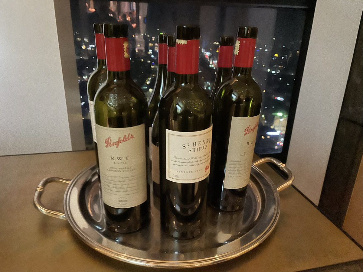 AndreasZurbrugg's tweet photo. Congrats #AustCham for hosting a great night of tasting @Penfolds.  My favorite 🍷= the #RWT. Red Winemaking Trial indeed. https://t.co/3qXqR23YxF