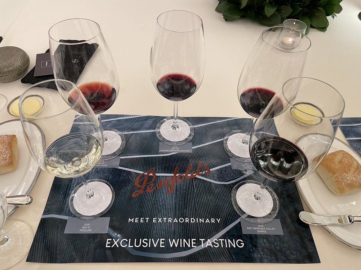 AndreasZurbrugg's tweet photo. Congrats #AustCham for hosting a great night of tasting @Penfolds.  My favorite 🍷= the #RWT. Red Winemaking Trial indeed. https://t.co/3qXqR23YxF