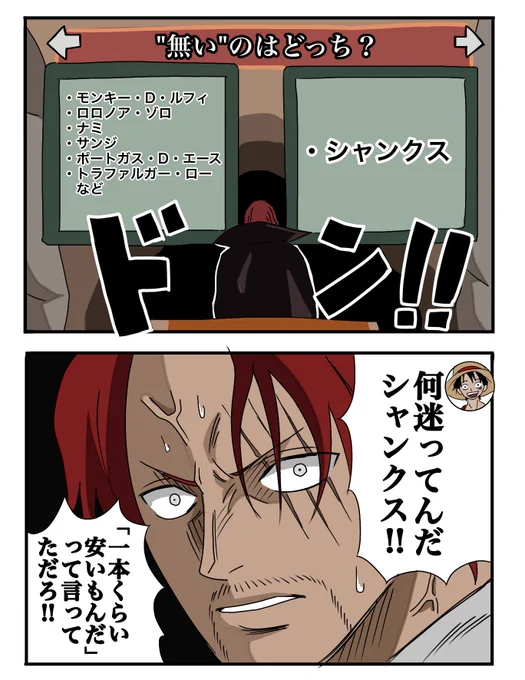 トロッコアドベンチャーに挑戦するシャンクス 