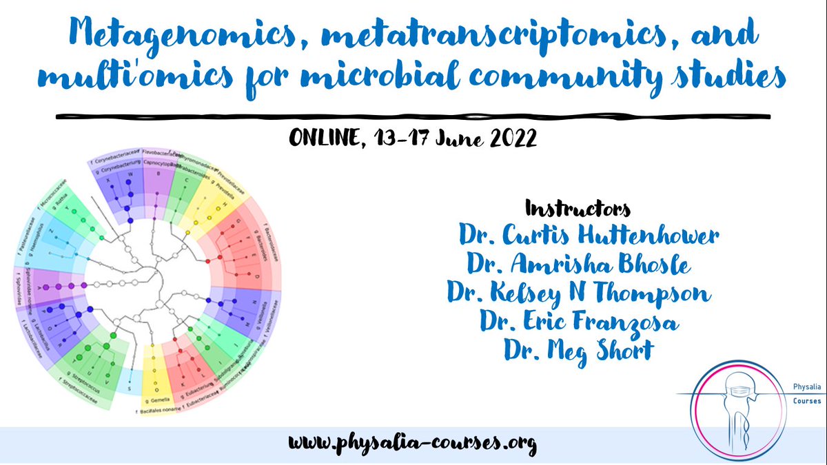 Physacourses's tweet image. Interested in #Metagenomics, #metatranscriptomics, and #multiOmics🦠🦠?

Do not miss the opportunity to join us in May for the 5th edition of this great course! 

Still few available places: physalia-courses.org/courses-worksh…

#Genomics #Bioinformatics  #microbiome