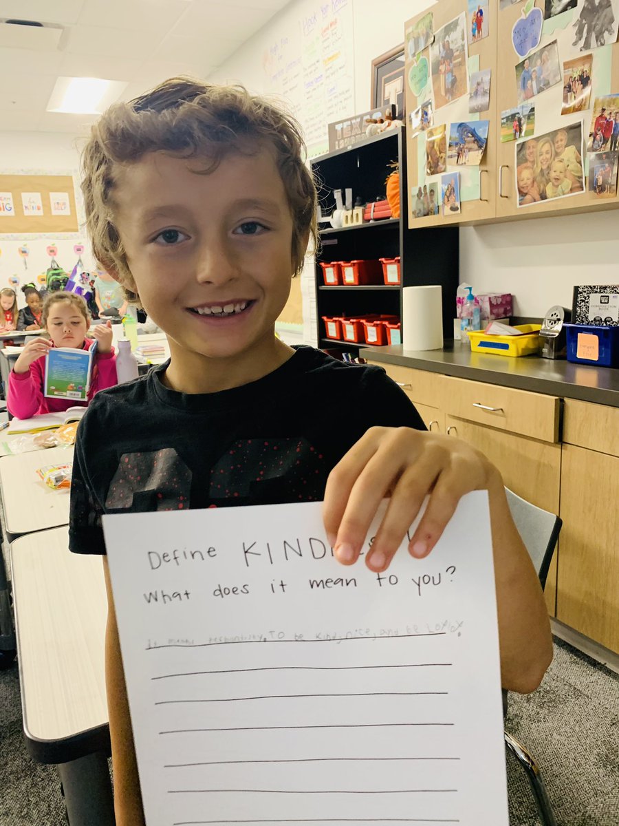 LearnWithMrsO's tweet photo. What does kindness mean to you? It means responsibility. To be nice and loyal. -#WWEmpowers 3rd Grader in #MelissaSchools #CardinalKindness https://t.co/DvBvAVtBAG