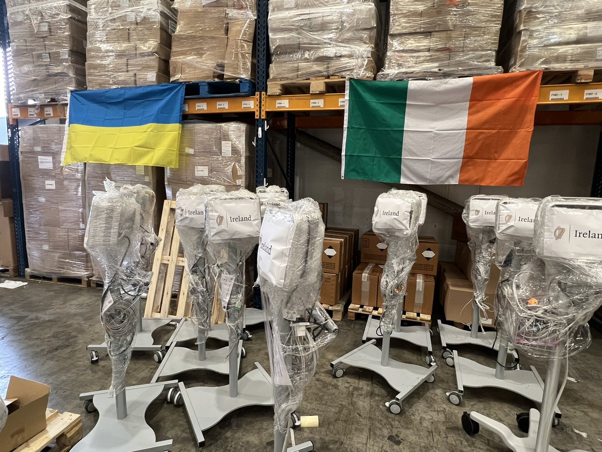 David Hall (@davidhall75) on Twitter photo Two 40foot trucks being loaded with medical equipment and supplies heading to Ukraine tonight . Ventilators,drip stands,wheelchairs,incubators,cardiac machines etc donated by <a href="/HSELive/">HSE Ireland</a> to <a href="/medical_ukraine/">Medical Help Ukraine</a> . Proud to be able to help with logistics Two 40foot trucks being loaded with medical equipment and supplies heading to Ukraine tonight . Ventilators,drip stands,wheelchairs,incubators,cardiac machines etc donated by <a href="/HSELive/">HSE Ireland</a> to <a href="/medical_ukraine/">Medical Help Ukraine</a> . Proud to be able to help with logistics