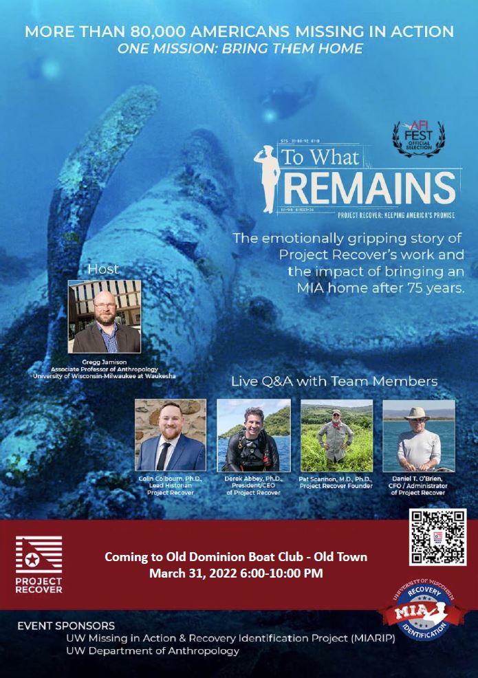 Xcelerate Solutions is proud to be a sponsor for “To What Remains”, a special movie screening sponsored by @ProjRecover in Old Town Alexandria on March 31. 

ProjectRecover.org 
#ProjectRecover #KeepingAmericasPromise #ToWhatRemains #MIARecovery