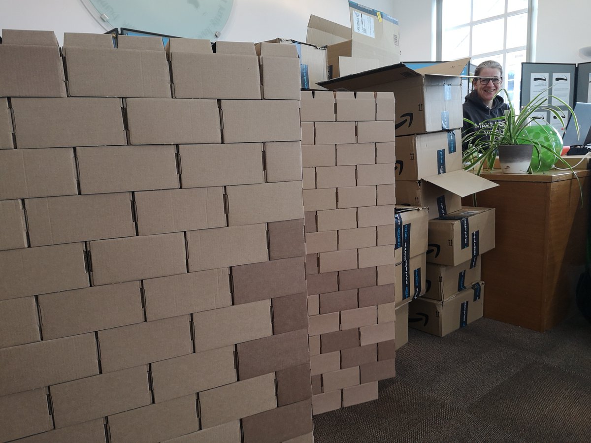 eternalwalluk's tweet photo. Getting ready for @springharvest 😀Busy but exciting times. Will you be there? Let us know in the comments  whether you'll be at Skegness or Minehead ⬇️
#MakeHopeVisible #RestoreRenewRebuild  #LotsOfBoxes #BuildingAFort 😂 https://t.co/9QiW38OI5h