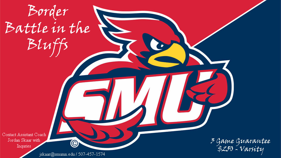 saintmarys_wbb's tweet image. 🚨BORDER BATTLE IN THE BLUFFS🚨
Sunday, July 17th we will be hosting the 1st ever Border Battle Team Camp at SMU!  We will be placing like-size schools from Minnesota and Wisconsin against one another!  Contact Assistant Coach Jordan Skaar (jskaar@smumn.edu) with inquiries!