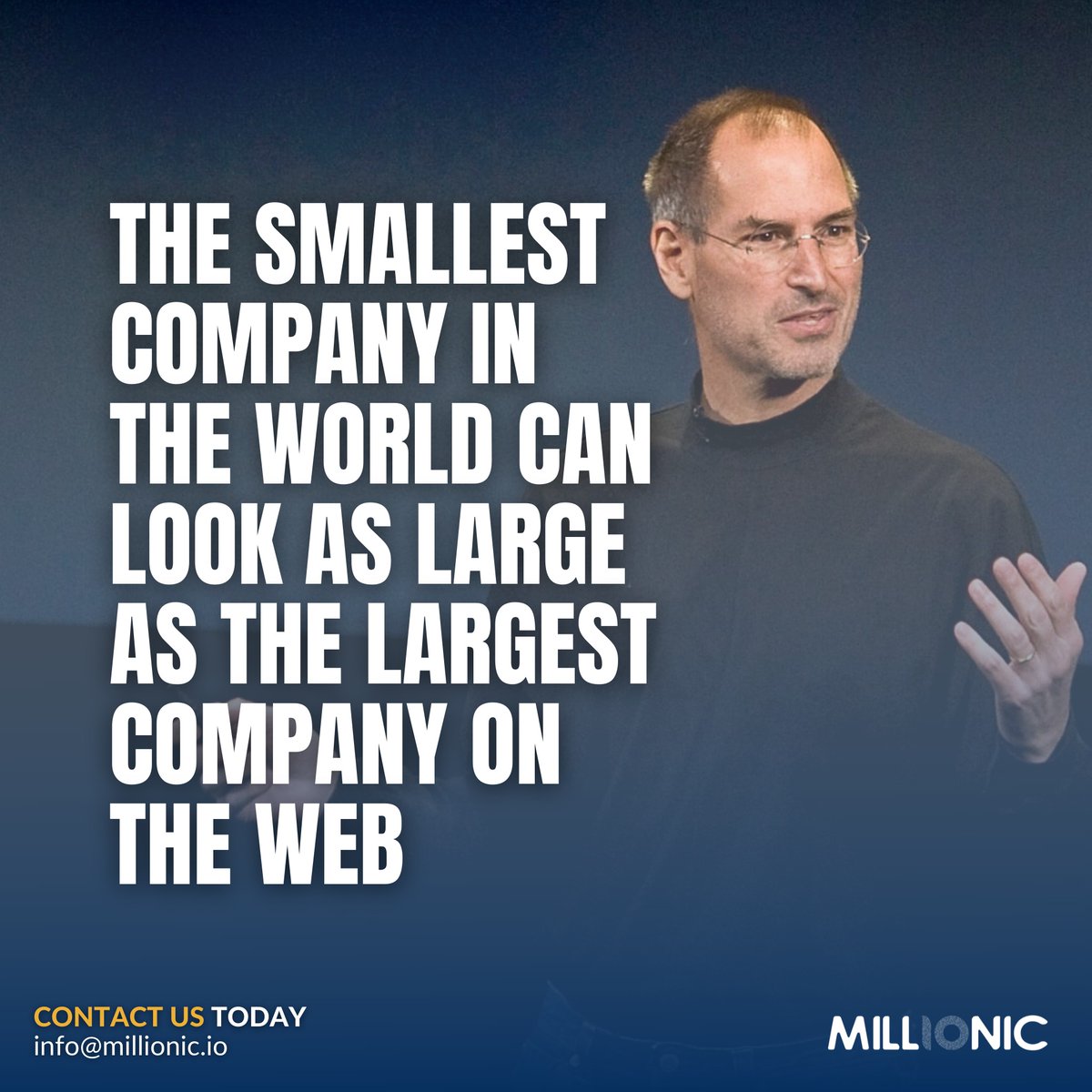 MillionicIO's tweet photo. Let us help you to keep the first step to own the largest Digital Space in Web. You are still not late to make your dream come true. 
Say Hello to us TODAY 👋
info@millionic.io
https://t.co/962fFavker 
#millionic #withmillionic #softwaredevelopment #softwaredevelopmentcompany https://t.co/tCIlarVl8f
