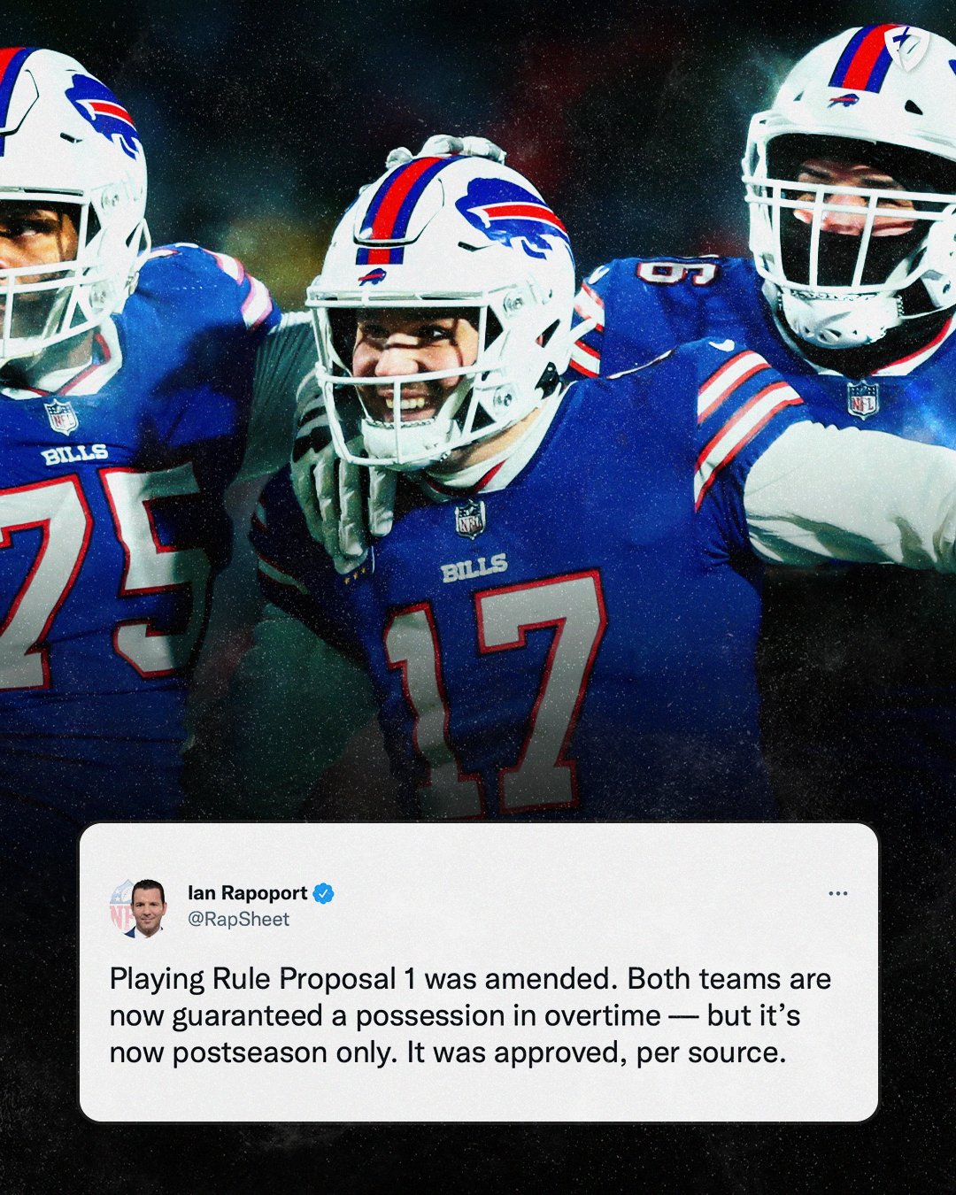 FanDuel on Twitter "🚨 NFL RULE CHANGE ALERT 🚨 Both teams are now guaranteed a possession in