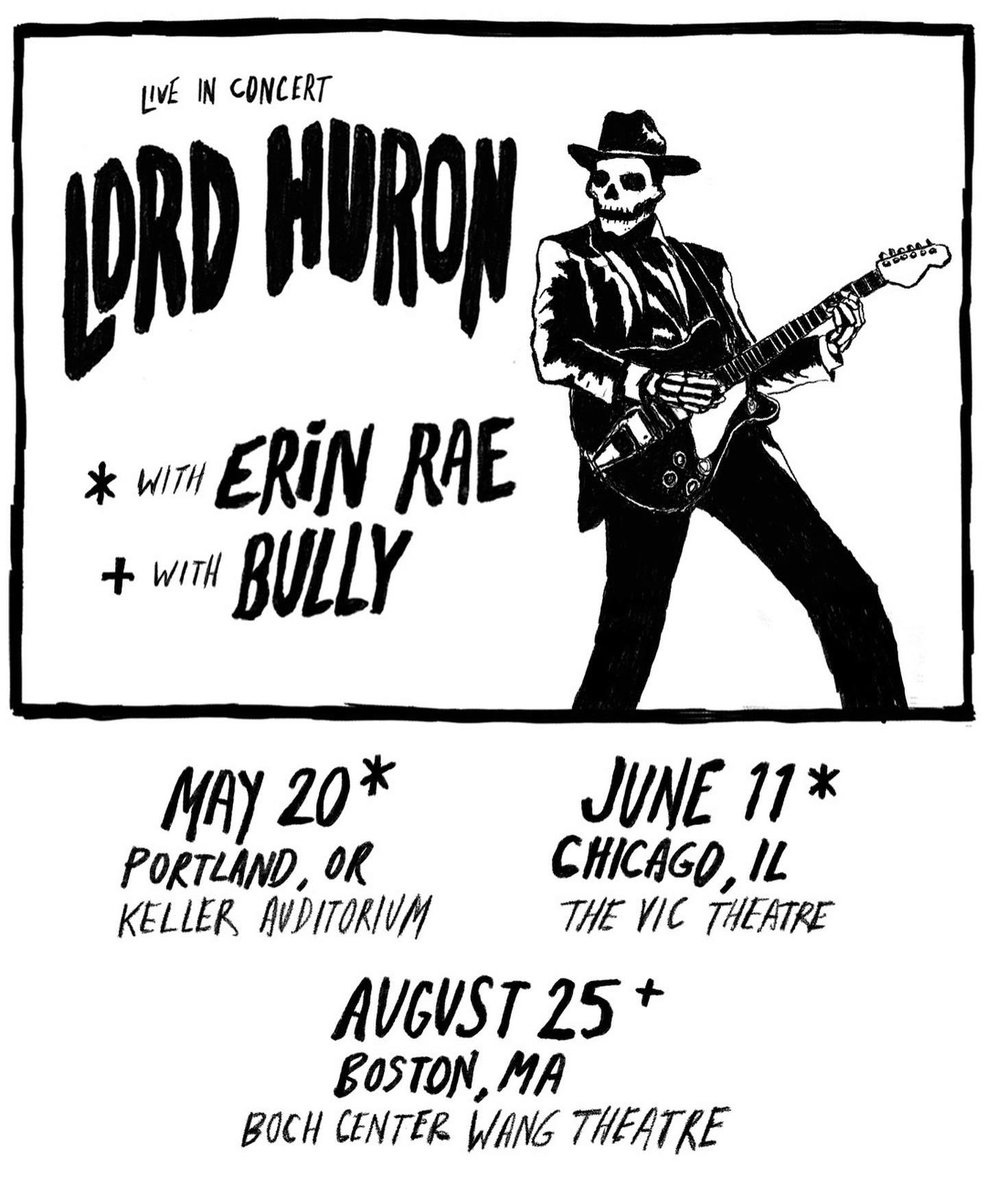 LordHuron's tweet photo. Lord Huron have added three new headline shows to their extensive summer tour, including a date in Boston and second nights in both Portland and Chicago. Presale for these shows kicks off tomorrow at 10am local (pw: longlost), with the pubic onsale this Friday at 10am local. https://t.co/UsEhxgMuzA